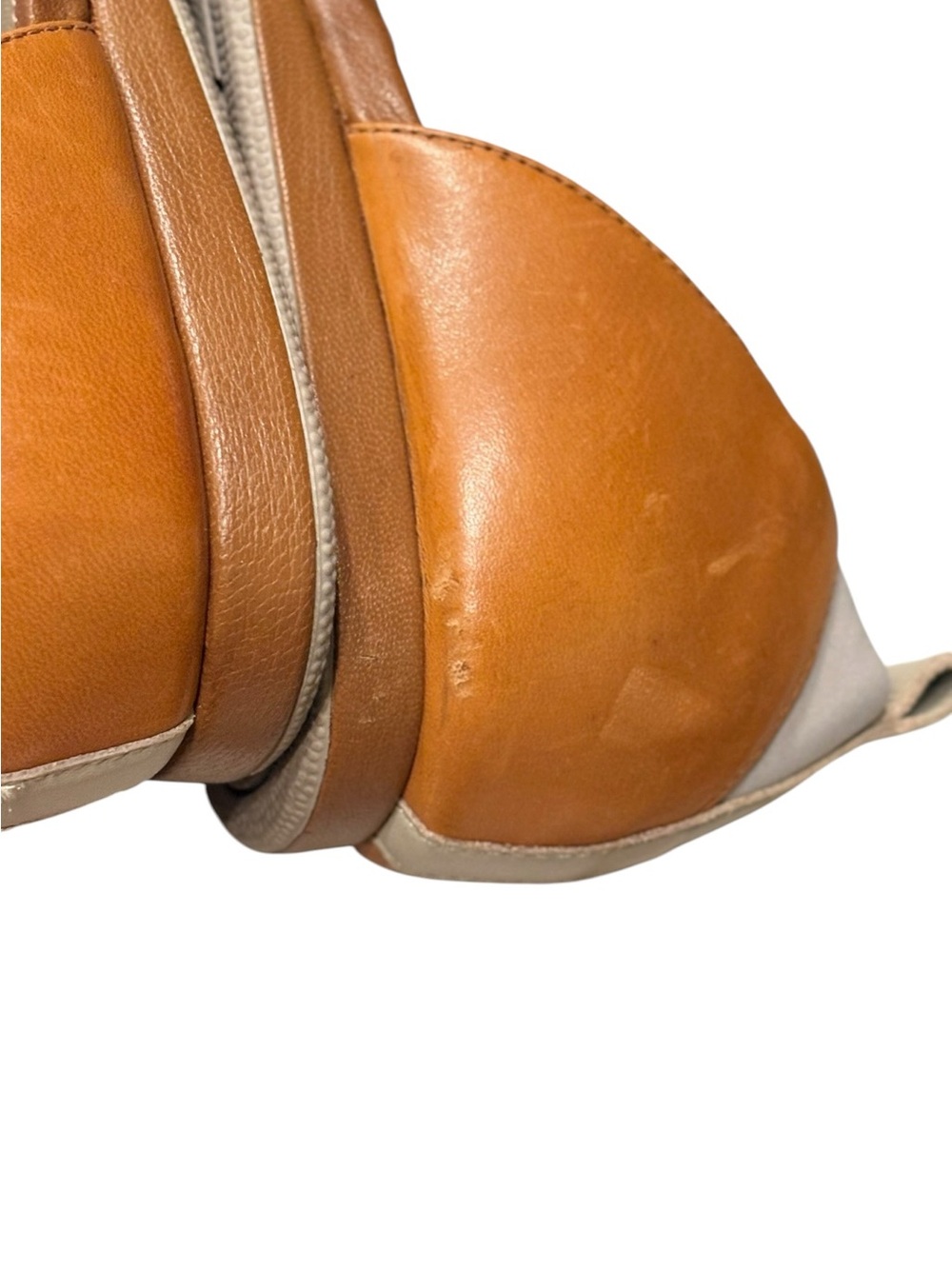 Cole Haan & Nike Cognac Leather Crisscross Strappy Vacation Summer Sandals sz 7 - Picture 14 of 16